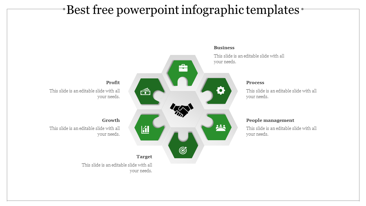 Free - Best Free PowerPoint Infographic Templates Pack Of 6 Slides